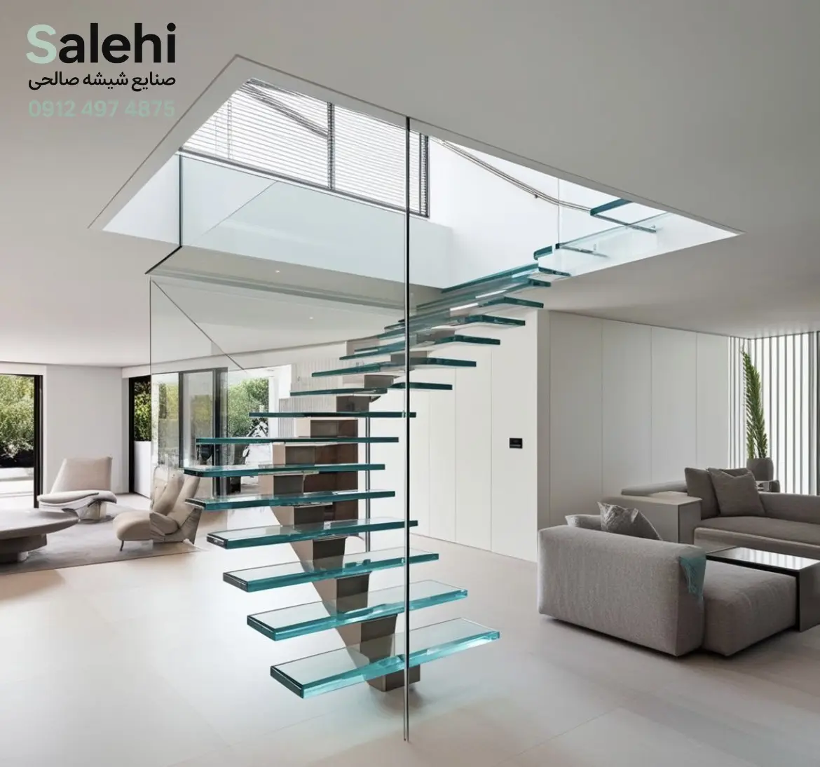 نرده شیشه ای