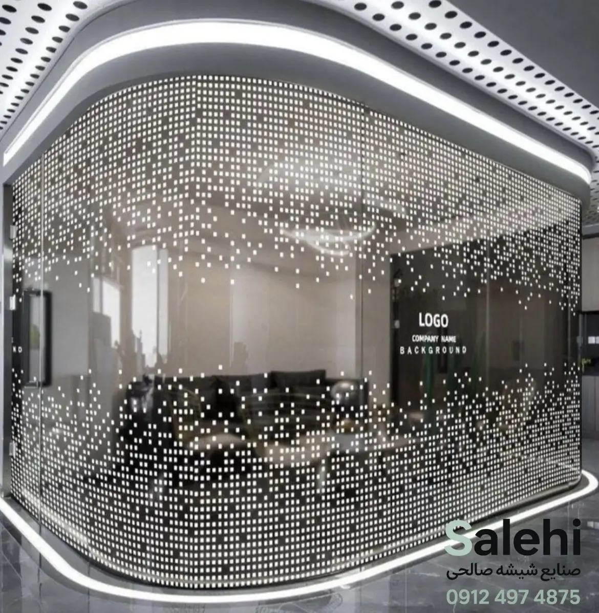 پارتیشن اداری خمیده