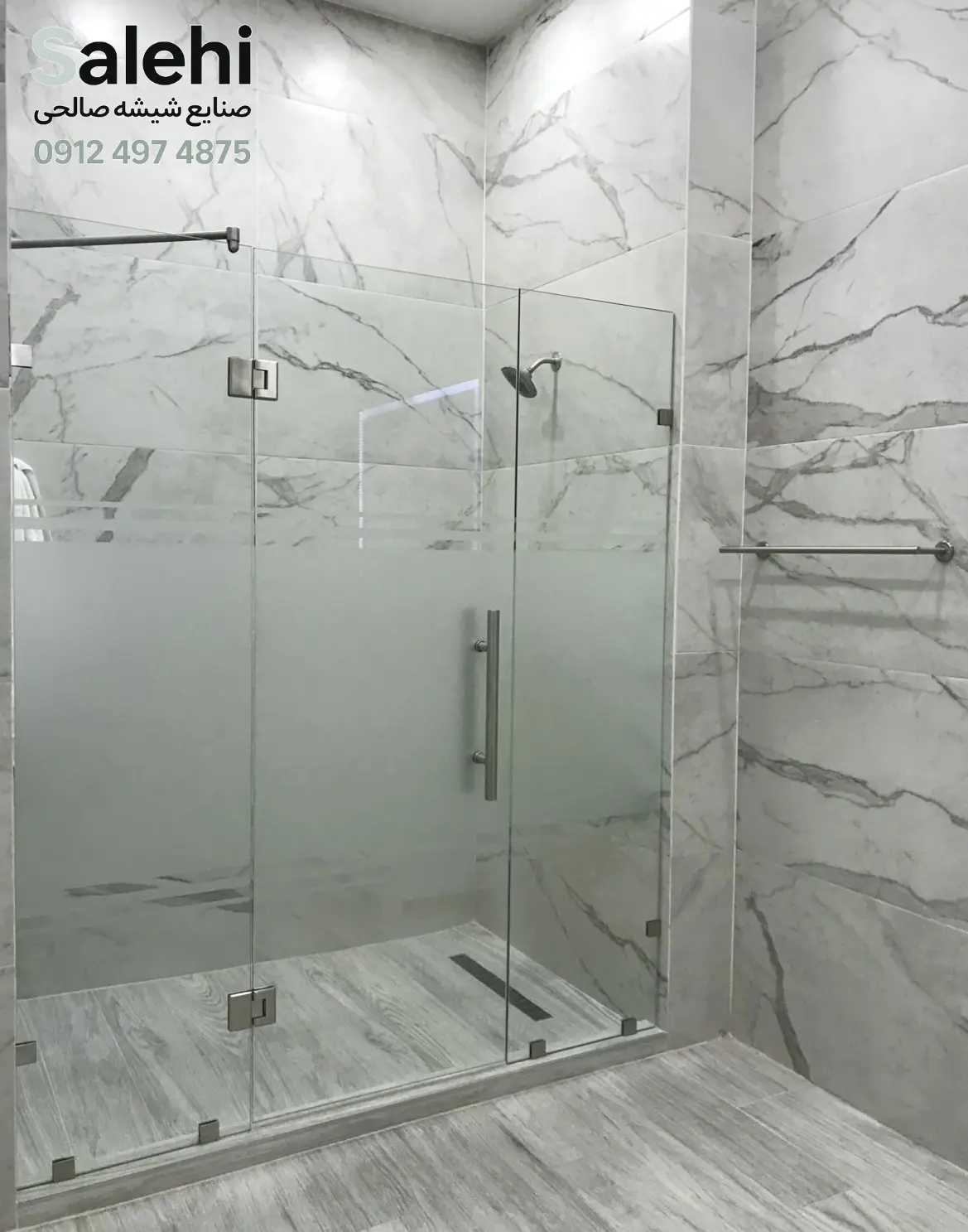 کابین دوش بدون فریم