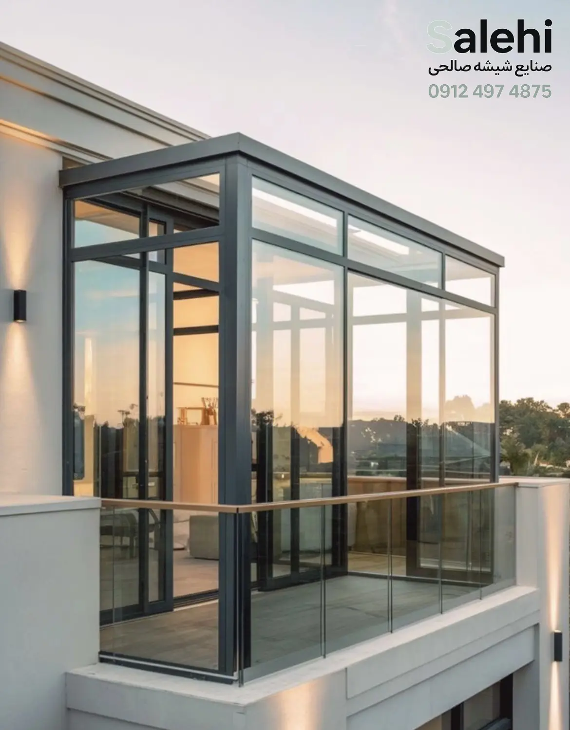 درب شیشه ای مدرن