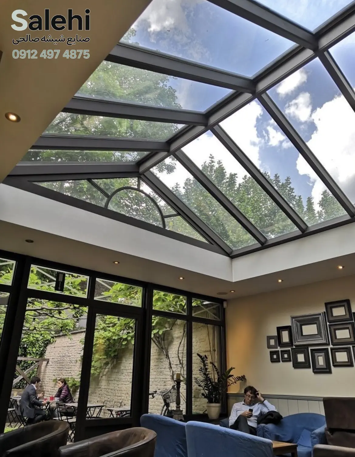 سقف شیشه ای ثابت