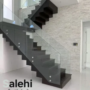 نمونه نرده شیشه ای